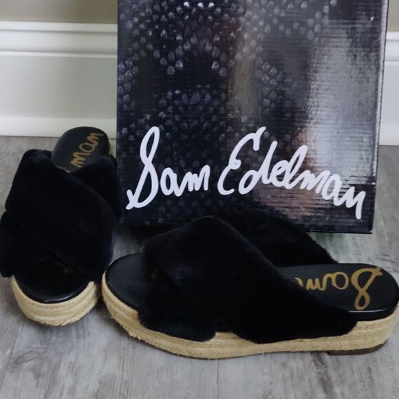 Sam Edelman Zia faux fur slides - Picture 2 of 7